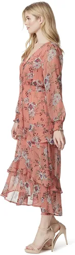 Vista 2 de Jessica Simpson Vestido largo Harmony escalonado Hi-lo para mujer