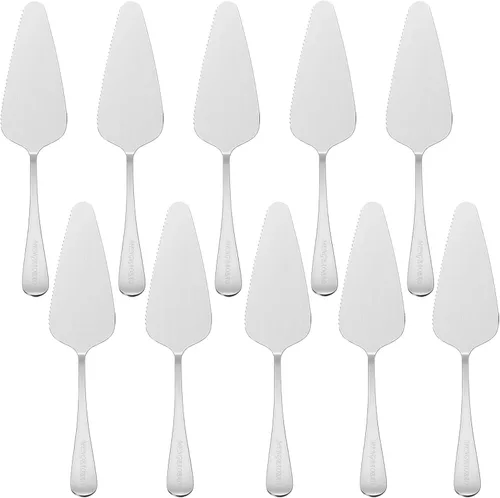 Vista 9 de 5 espátulas triangulares para tartas para tartas para hornear pasteles de pizza (negro pulido)