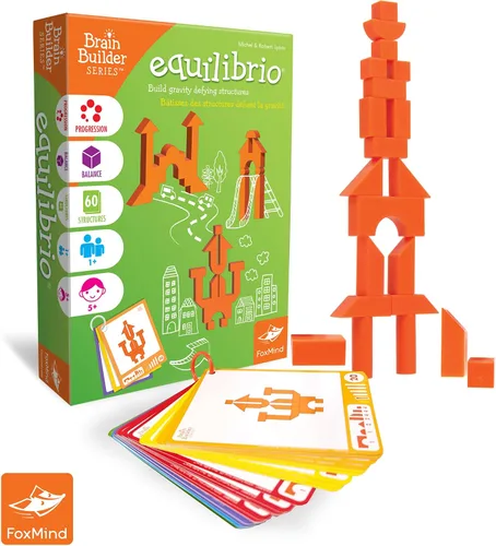 Vista 2 de Foxmind Juegos: Equilibrio Juego de lógica espacial y destreza, construye estructuras que desafían la gravedad, 60 rompecabezas inteligentes