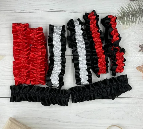 Vista 6 de Firdnyohs 1 par de ligas de brazo para hombre, ligas de manga de los años 20, liguero rojo rugiente, ligas de brazo rojo de los años 20, disfraces