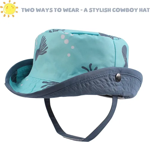 Vista 2 de Sombrero de sol para niños de 0 a 4 años con protección solar
