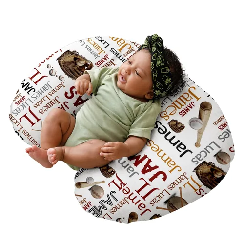 Vista 24 de Dyoart Funda de almohada de lactancia para bebé, funda de almohada personalizada para biberón, regalo personalizado para niños y niñas