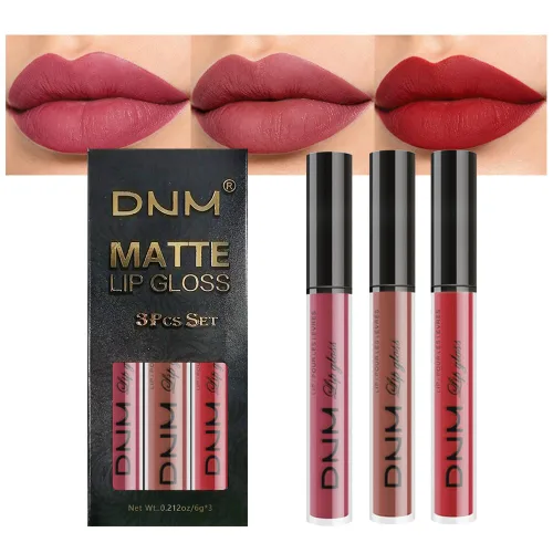 Vista 24 de evpct Juego de 2 lápices delineador de labios y lápiz labial líquido mate de 24 horas, color ciruela púrpura, maquillaje para mujer, lápiz labial