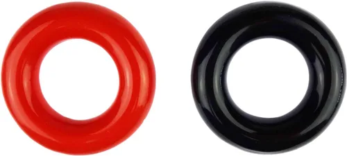 Vista 3 de Paquete de 2 anillos de pesas de calentamiento para palos de golf Negro