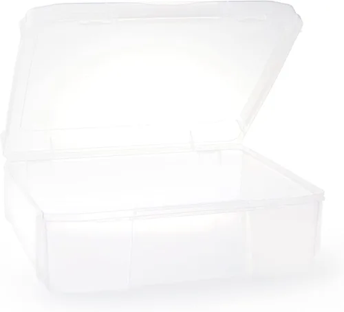 Vista 5 de Simply Tidy Almacenamiento de plástico de 12 x 12 pulgadas para organizar papeles, álbumes de recortes, hilo, artes y manualidades. Sin ácidos