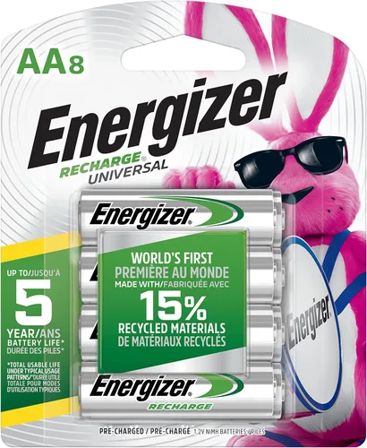 Vista 4 de Energizer Paquete de baterías recargables AAA y AA (8 unidades)