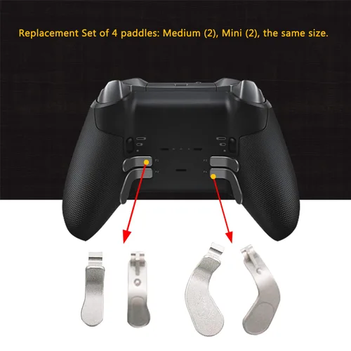 Vista 5 de Joysticks, 13 en 1, intercambiables de metal, 6 palancas de intercambio y 4 palas de disparo y 2 Dpads para Xbox One Elite Controller Series 2