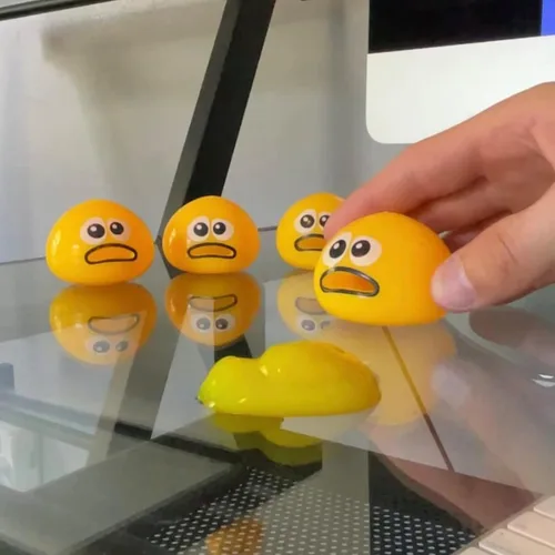 Vista 7 de Puking Ball® - Juego patentado, no tóxico, juguete antiestrés, bola de estrés, slime, juguete sensorial para niños y adultos