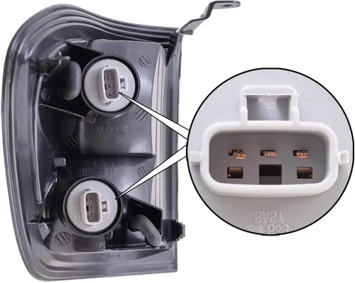 Vista 4 de Brock - Conjunto de luz de señal lateral del conductor compatible con Sequoia 2001-2004 y Tundra 2004 Double Cab