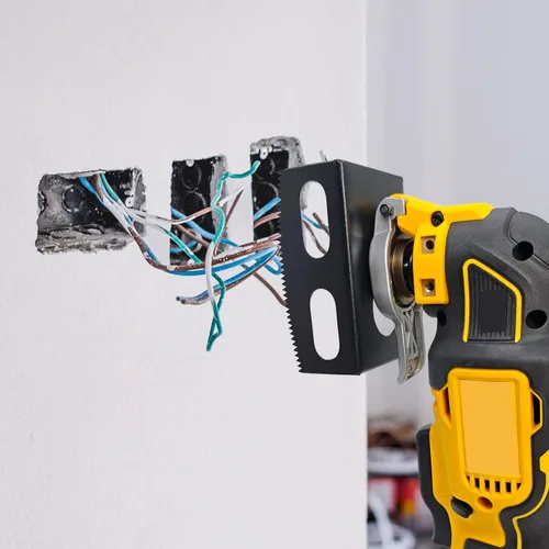 Vista 7 de 1 pieza de cortador de ranura rectangular mejorado, compatible con herramientas multifuncionales oscilantes Dewalt 20V y Milwaukee M18, cortador
