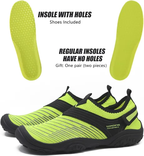 Vista 5 de North Bund Zapatos de agua para hombre y mujer, secado rápido, para playa, kayak, piscina, calcetines acuáticos, surf, escalada, yoga