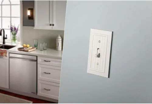 Vista 2 de Franklin Brass W35265V-PW-C - Placa de pared clásica simple, cubierta para interruptor (paquete de 3 unidades)