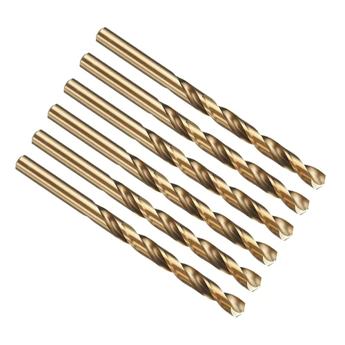 Vista 112 de PATIKIL Broca Jobber de 0.039 in, vástago recto M35 cobalto 5% acero de alta velocidad 135° acabado dorado para metal duro de acero inoxidable - 2