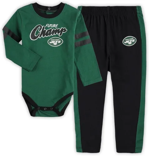 Vista 15 de Outerstuff NFL Little Kicker - Conjunto de 2 piezas para recién nacidos, mameluco y pantalón