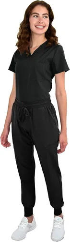 Vista 2 de Conjunto de ropa quirúrgica para mujer, top y pantalón médico GT 4FLEX