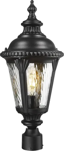 Vista 10 de Emliviar XE265B-M BK-SW - Lámpara de pared clásica negra de 24.4 pulgadas, color negro, para pasillo, base E26 de 60 W máximo, XE265B-M BK-SW