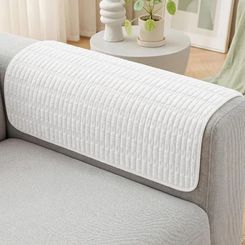 Vista 24 de Foxdecor Fundas para Brazos de Sofá Funda para Brazo de Sofá, Juego de Fundas para Brazos de Sillón de 2, Fundas Antideslizantes para Brazos