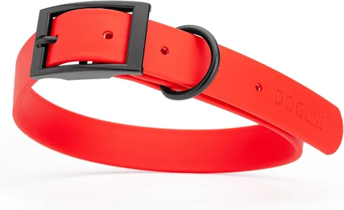 Vista 105 de Dogline Biothane - Collar impermeable para perro con hebilla de liberación rápida, resistente cincha de nailon recubierta con resistente y a prueba