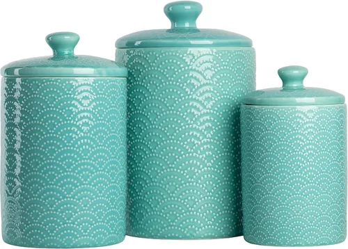 Vista 6 de 10 Strawberry Street Chinoiserie - Juego de recipientes de 3 piezas, color blanco y azul Chinoiserie Azul