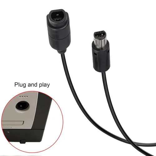 Vista 3 de JoFong Wii NGC - Cable de extensión de controlador para WiiGamecube Plug and Play con cable de control de videojuegos cable de extensión de Gamepad
