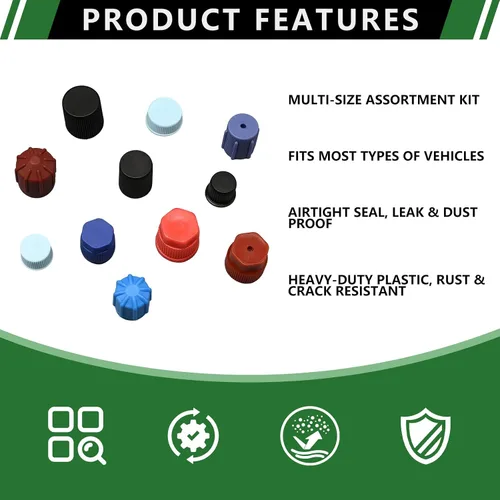 Vista 3 de 120PCS Car A/C Sealing Dust Cap Assortment Kit for AC System Ports 120PCS Car A/C Sealing Dust Cap Kit
