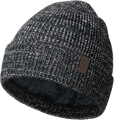 Vista 17 de Wmcaps – Gorro de invierno para hombre y mujer, gorro de punto suave y cálido con forro vellón Verde militar