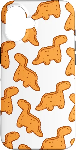 Vista 32 de Cute Dino T-Rex Chicken Nugget Funny Tyrannosaurus Case para iPhone 17