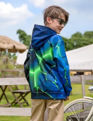 Vista 3 de Ahegao Sudaderas con capucha para niños, sudaderas para niñas con estampado 3D de 6 a 16 años