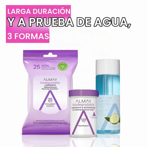 Vista 7 de Almay Líquido removedor de maquillaje de ojos, de larga duración e impermeable, hipoalergénico, libre de crueldad, probado por oftalmólogos, 4 onzas