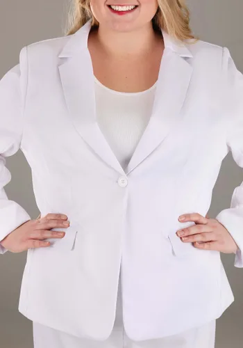 Vista 3 de Traje Blanco Talla Plus para Mujer Multicolor