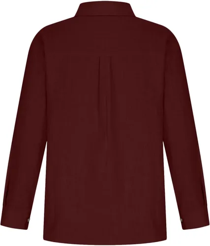 Vista 137 de SMIDOW Camisa de algodón y lino con botones para mujer