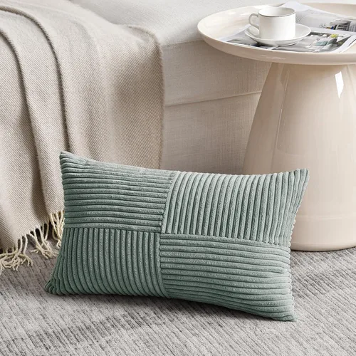 Vista 83 de Fancy Homi - Paquete de 2 fundas de almohada decorativas de color verde oliva pequeñas de 12 x 12 pulgadas para sala de estar, sofá, cama