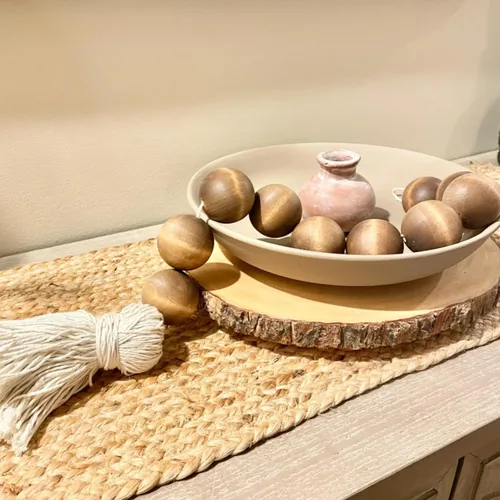 Vista 7 de MOUYAT 4 bolas redondas de madera grandes de 3 pulgadas, bolas de madera maciza sin terminar de 3.0 in, bolas de madera maciza para manualidades