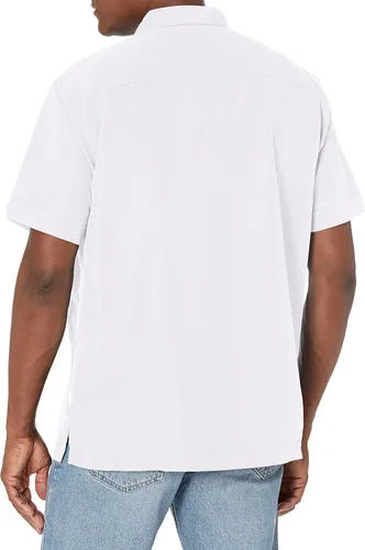 Vista 5 de Cubavera Men's Two-Pocket Double Pintuck Short Sleeve Button-Down Shirt