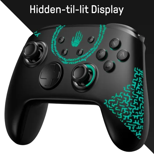 Vista 2 de Firefly Patrón luminoso Switch Pro Controlador inalámbrico compatible con Nintendo SwitchOLEDLite, mando a distancia Bluetooth FUNLAB con 7