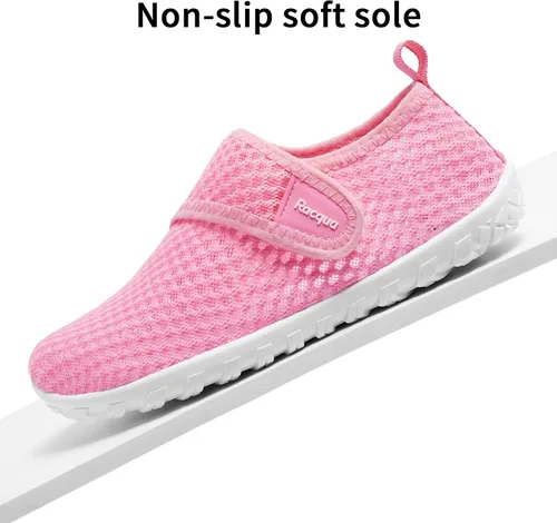 Vista 4 de Racqua Zapatos de agua para niños y niñas, de secado rápido, ligeros, deportivos, acuáticos (niños pequeñosniños grandes)
