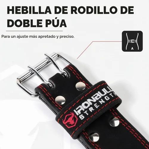 Vista 4 de Cinturón de levantamiento de pesas – Cinturón de cuero acolchado de 6 pulgadas – Soporte de espalda resistente y cómodo para levantamiento de pesas