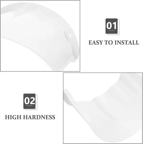 Vista 7 de UKCOCO Funda universal para cámara de exteriores, 2 unidades, protección de lluvia y sol, para domo de puerta al aire libre, S340, parpadeo (blanco)