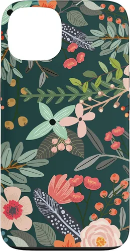 Vista 7 de Cute Colorful Garden Botanical Floral Pattern Case for iPhone 17