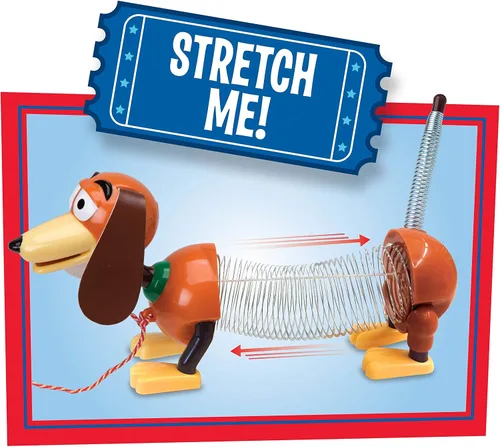 Vista 5 de Just Play - Slinky Dog Jr retro de 4.35 pulgadas, el juguete original clásico de resorte para caminar, vintage, juguete antiestrés, juguetes