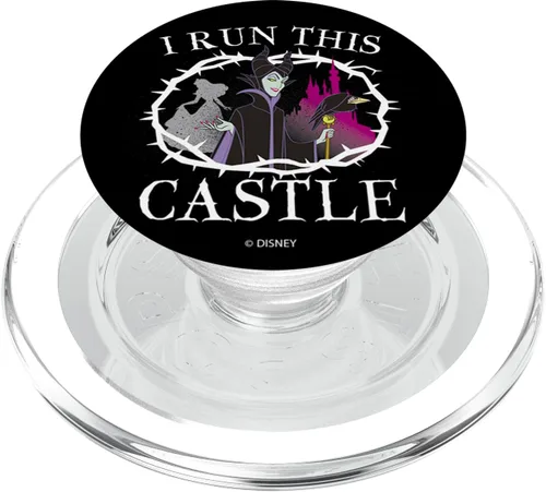 Vista 8 de Disney Sleeping Beauty I Run This Castle - PopSockets Grip and Stand for Phones and Tablets, Negro