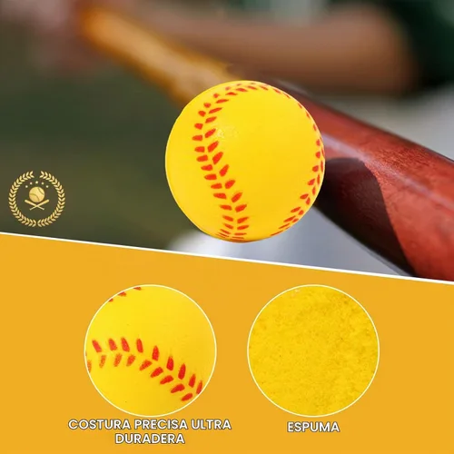 Vista 5 de Paquete de 20 mini pelotas de béisbol de espuma de 1.6 pulgadas, perfectas para practicar bateo y lanzar, mejorar tu precisión de bateo