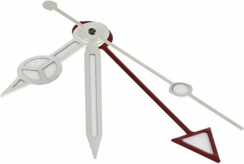 Vista 2 de Ewatchparts RELOJ MANO COMPATIBLE CON MOVIMIENTO ETA 2836-2 2892-2 2892A2 2893-2 MERCEDE RED GMT PLATA