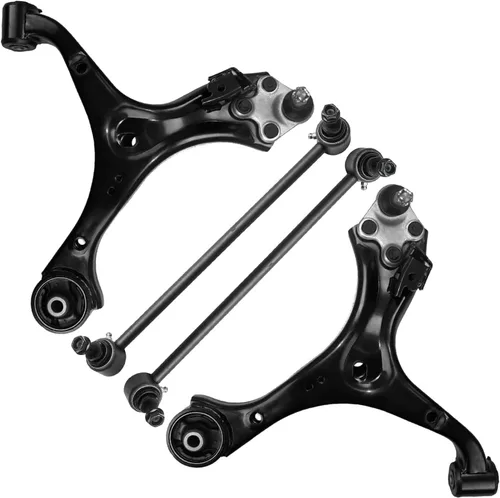 Vista 205 de Detroit Axle - 4 piezas de brazos de control traseros para Ford C-Max, Focus, Mazda 3 5, Volvo C30, C70, S40, V50, 4 brazos de control superiores e