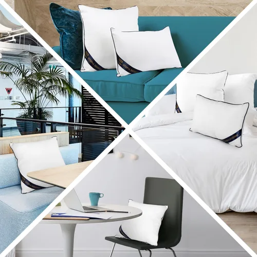Vista 5 de Utopia Bedding - Relleno de almohadas decorativas (paquete de 2, color blanco), almohadas para sofá, cama y sofá de 12 x 12 pulgadas, relleno
