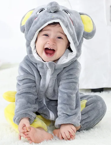 Vista 3 de BJWEO - Lindo disfraz para bebé niñas y niños pequeños y recién nacidos disfraz de Navidad Halloween enterizo de invierno piyamas de cosplay