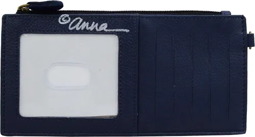 Vista 2 de Cartera Anna by Anuschka organizadora, de cuero auténtico, cinco espacios de tarjetas de crédito, para mujer