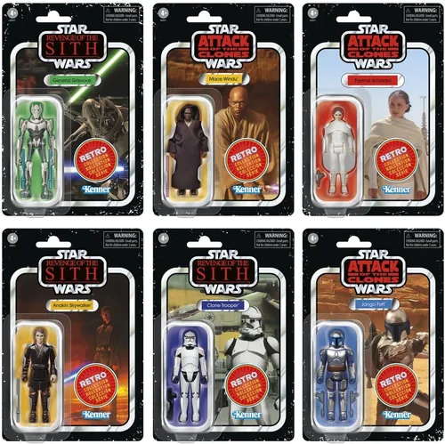 Vista 4 de Star Wars The Retro Collection - Figura coleccionable de Attack of the Clones La venganza de los Sith