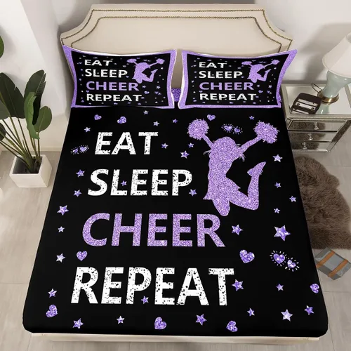 Vista 20 de Erosebridal Sábana bajera ajustable de gimnasia con bolsillo profundo para niñas y niños, tamaño individual, juego de ropa de cama deportiva