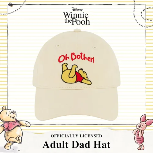 Vista 20 de Disney Winnie The Pooh Dad Hat, Adjustable Cotton Baseball Cap with Curved Brim